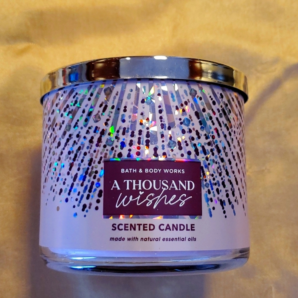 BATH & BODYWORKS-A THOUSAND WISHES 14.5 OZ. 3 WICK CANDLE
